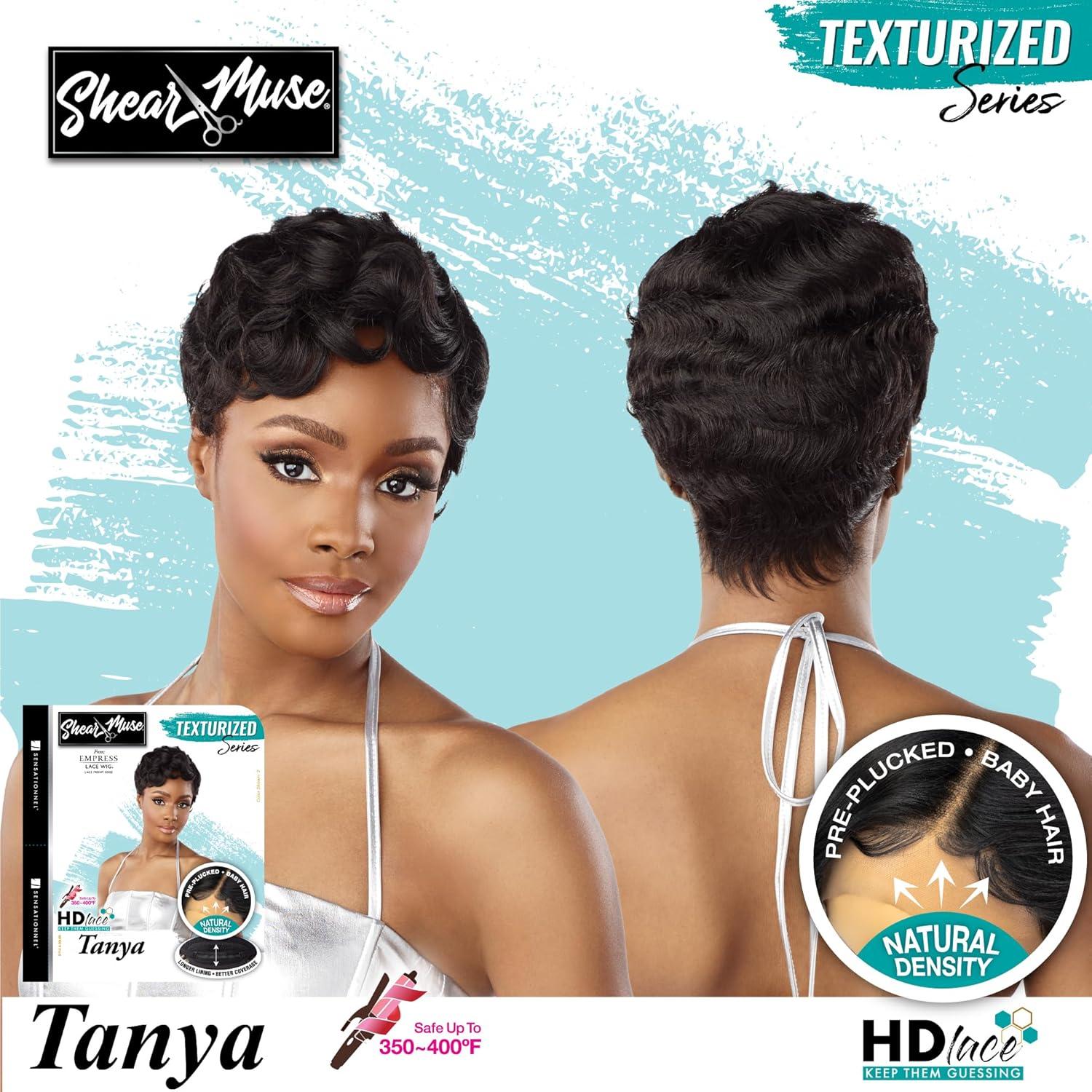 imageSensationnel Shear Muse Lace Wig Tanya Deep Laceparting Hand Tied Ready to Wear Synthetic Prestyled Units BEIGEBLONDECOPPER