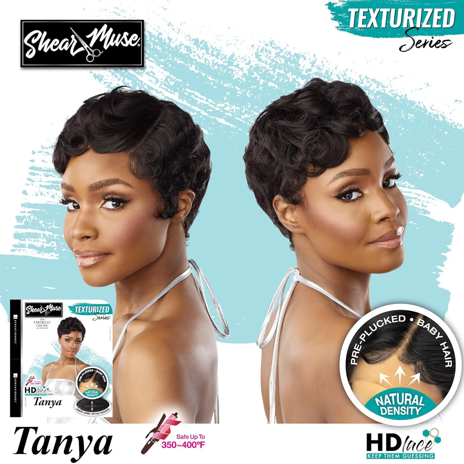 imageSensationnel Shear Muse Lace Wig Tanya Deep Laceparting Hand Tied Ready to Wear Synthetic Prestyled Units BEIGEBLONDEPLATINUMBLONDE