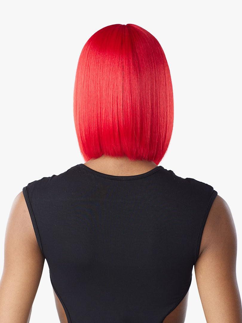 imageSensationnel Shear Muse Redkrush Lacewig Kaisha Deep Laceparting Hand Tied Ready to Wear Synthetic Prestyled Special Red Tone Series 2 DARKBROWNGINGERRED