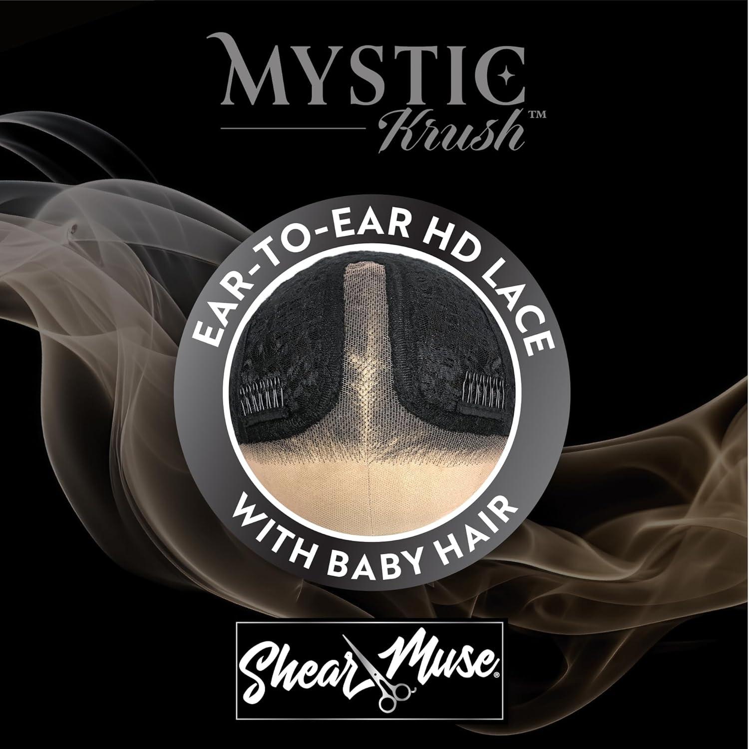 imageSensationnel Shearmuse Mystic Krush Lacewig Lila Glueless Synthetic Preplucked Hairline Deep Laceparting Hand Tied MUSHROOMBLONDEMUSHROOMBLONDE