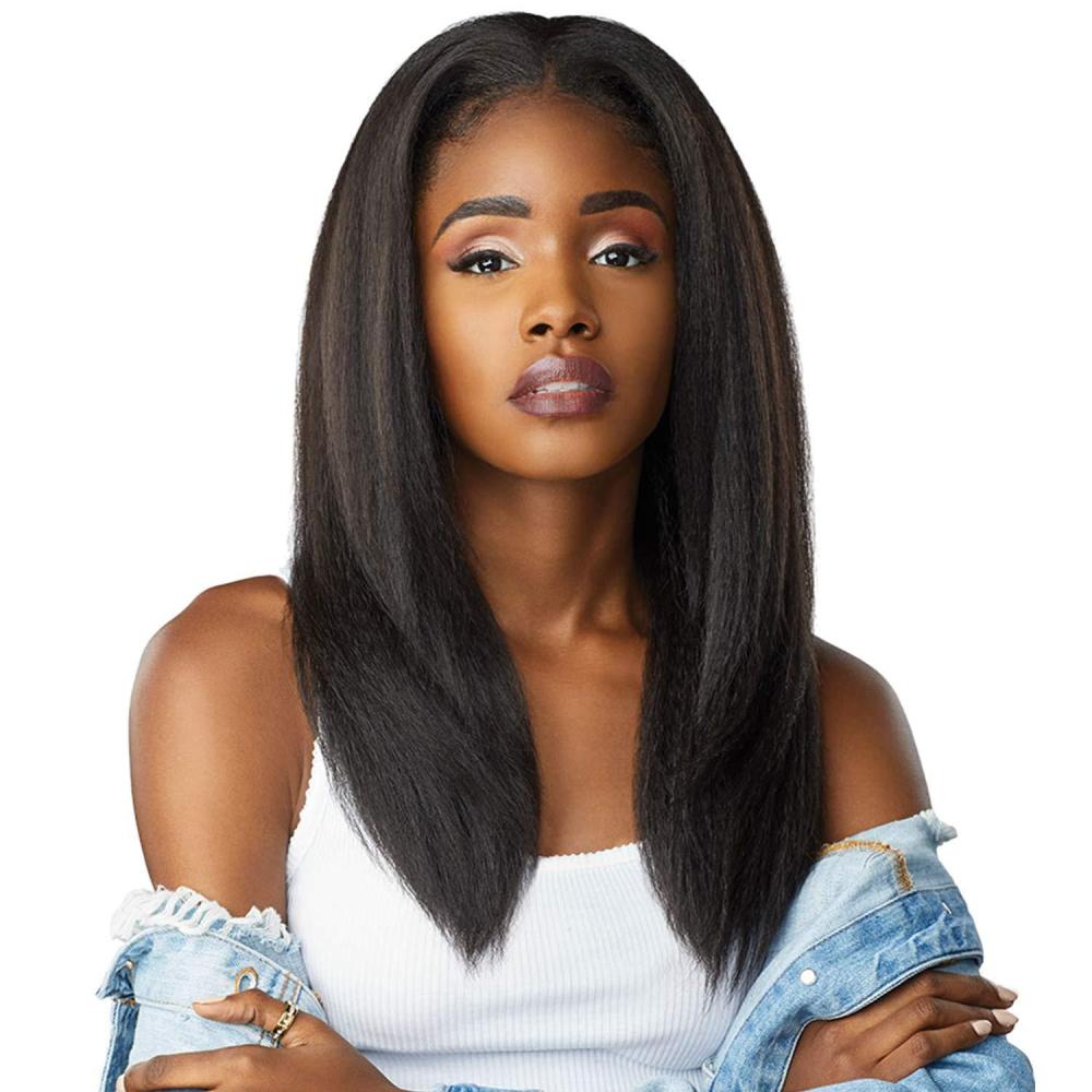 imageSensationnel Curls Kinksandco Half Wig Alpha Woman Synthetic Instant Weave Updo Full Cap for Natural 3C to 4C Hair Textures 1 JETBLACK1B OFFBLACK