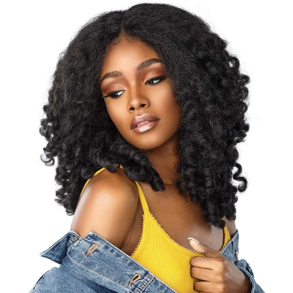 imageSensationnel Curls Kinksandco Lace Wig Money Maker Wide Lace Part Wig with Natural Preplucked Hairline for Natural 3C to 4C Hair Textures 1 JETBLACK1 JETBLACK