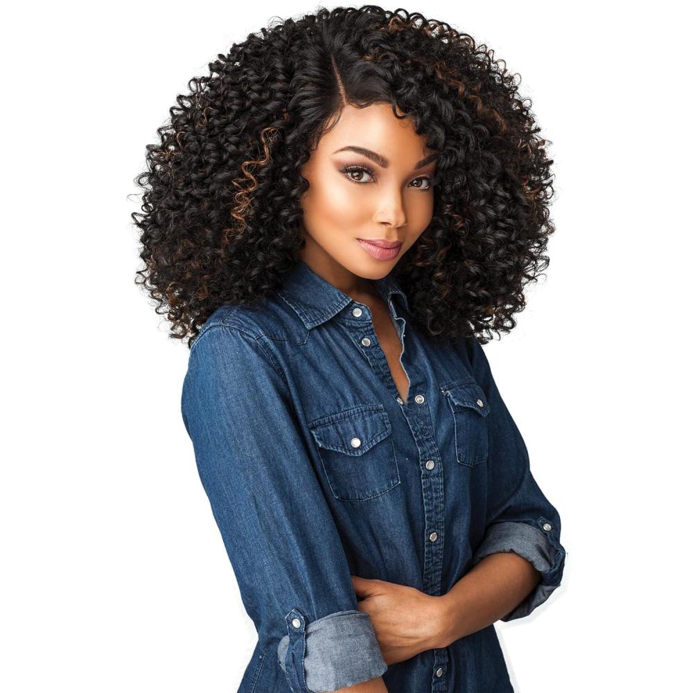 imageSensationnel Curls Kinksandco Lace Wig The Show Stopper Wide Lace Part Wig with Natural Preplucked Hairline for Natural 3C to 4C Hair Textures 1 JETBLACKF430