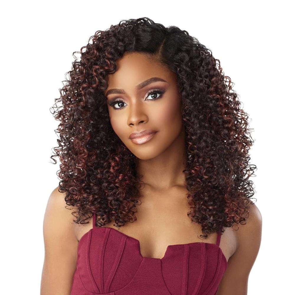imageSensationnel Curls Kinksandco Vpart Wig  Unit 5 Narrow Part Glueless Natural Kinkytexture Edged Hairline for Natural 3C to 4C Hair Textures 1 JETBLACK1 JETBLACK