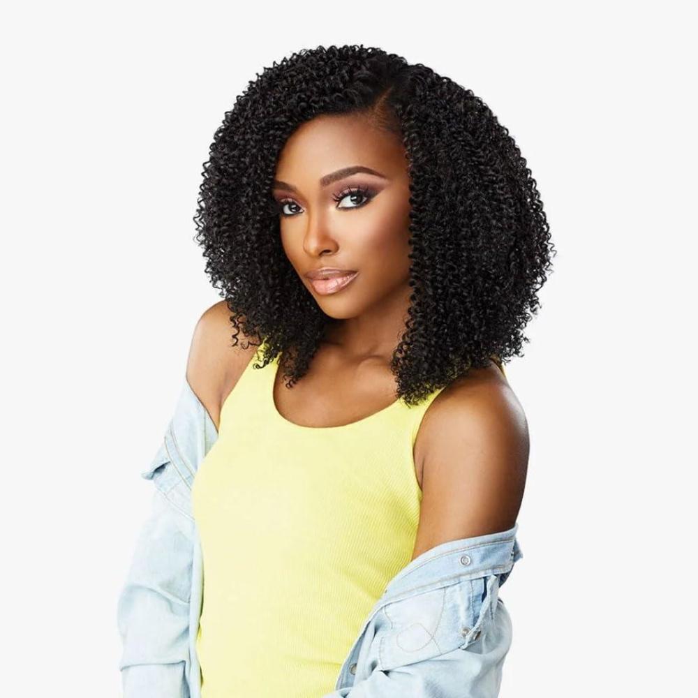 imageSensationnel Curls kinksandco clip in game changer 10 inch easy to use clips for natural 3c to 4c hair textures 1B OFFBLACK4 MEDBROWN