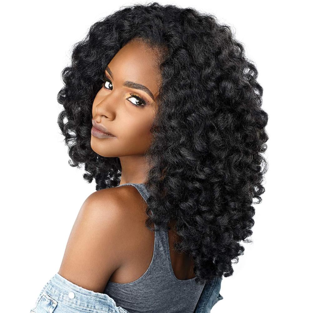 imageSensationnel Half Wig Instant Weave Curls Kinks N Co Money Maker 1F430