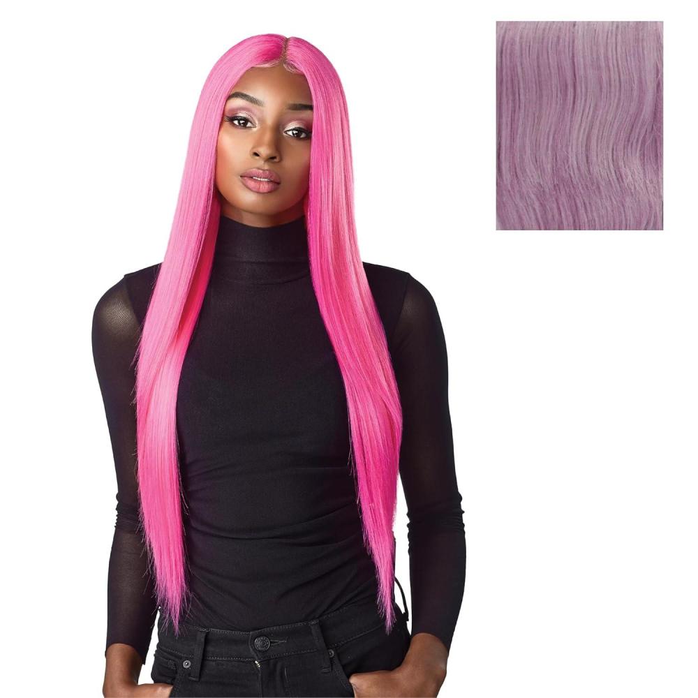 imageSensationnel Shear Muse Lace Wig Lachan Deep Laceparting Hand Tied Ready to Wear Synthetic Prestyled Units BABYBLUEBABYPURPLE