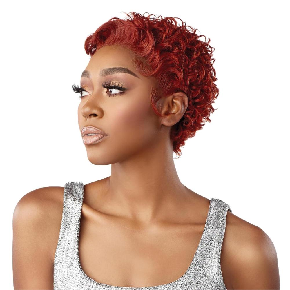 imageSensationnel Shear Muse Lace Wig Olene Deep Laceparting Hand Tied Ready to Wear Synthetic Prestyled Units 2 DARKBROWNLIGHTASHBROWN