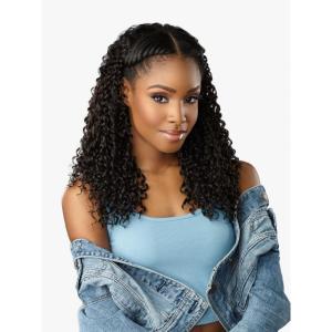 Sensationnel Curls Kinksandco Clip In – Dream Chaser 14 Inch 9 Piece Pack Easy to Use Clips for Natural 3C to 4C Hair (1 JETBLACK)(4 MEDIUM BROWN)
