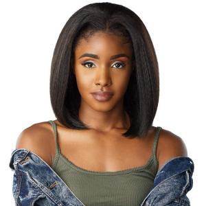 Sensationnel Curls Kinksandco Half Wig – Top Babe Instant Weave Drawstring Cap for Natural 3C to 4C Hair Textures (1 JETBLACK)(2 DARKBROWN)