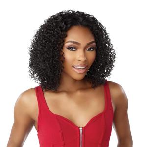 Sensationnel Curls Kinksandco Vpart Wig – Unit 4 Narrow Part Glueless Natural Kinkytexture Edged Hairline for Natural 3C to 4C Hair Textures (1 JETBLACK)(1B OFFBLACK)