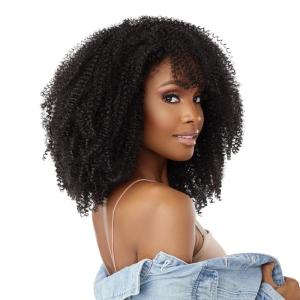 Sensationnel Curls kinksandco clip in – over achiever 10 inch easy to use clips for natural 3c to 4c hair textures (1 JETBLACK)(2 DARKBROWN)