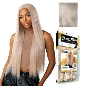 Sensationnel Shear Muse Goldkrush Lacewig – Jaiyana Deep Laceparting Hand Tied Ready to Wear Synthetic Prestyled Units (BEIGEASHBLONDE)(DUSTYBLONDE)