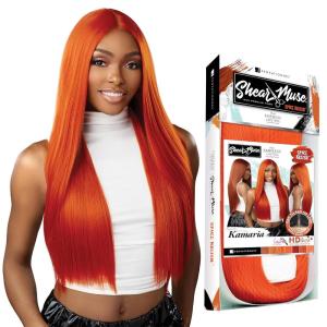 Sensationnel Shear Muse Lace Wig – Kamaria Deep Laceparting Hand Tied Ready to Wear Synthetic Prestyled Units (CHOCOLATECOPPER)(CHOCOLATECOPPER)