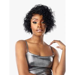Sensationnel Shear Muse Lace Wig – Ronae Deep Laceparting Hand Tied Ready to Wear Synthetic Prestyled Units (613 BLONDE)(RED)