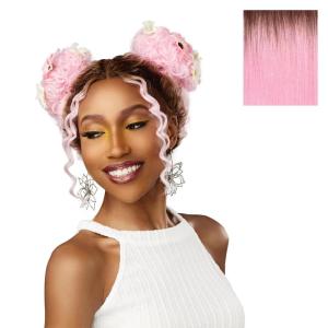 Sensationnel Shearmuse Festigal Lacewig – Bubble Gal Full Center Laceparting Hand Tied Ready to Wear Synthetic Prestyled Units (BEIGEBLONDE)(TT/BLUSHPINK)