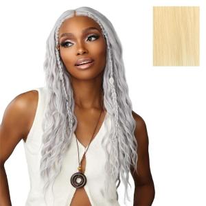 Sensationnel Shearmuse Festigal Lacewig – Dazzle Gal Glueless Ypart Laceparting Hand Tied Ready to Wear Synthetic Prestyled Units (BLEACHBLONDE)(BLEACHBLONDE)