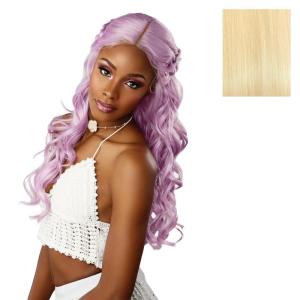 Sensationnel Shearmuse Festigal Lacewig – Flower Gal Glueless Ypart Laceparting Hand Tied Ready to Wear Synthetic Prestyled Units (BLACK)(BLEACHBLONDE)