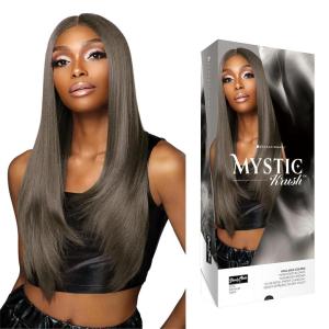 Sensationnel Shearmuse Mystic Krush Lacewig – Lila Glueless Synthetic Preplucked Hairline Deep Laceparting Hand Tied (MUSHROOMBLONDE)(SMOKYCHARCOAL)