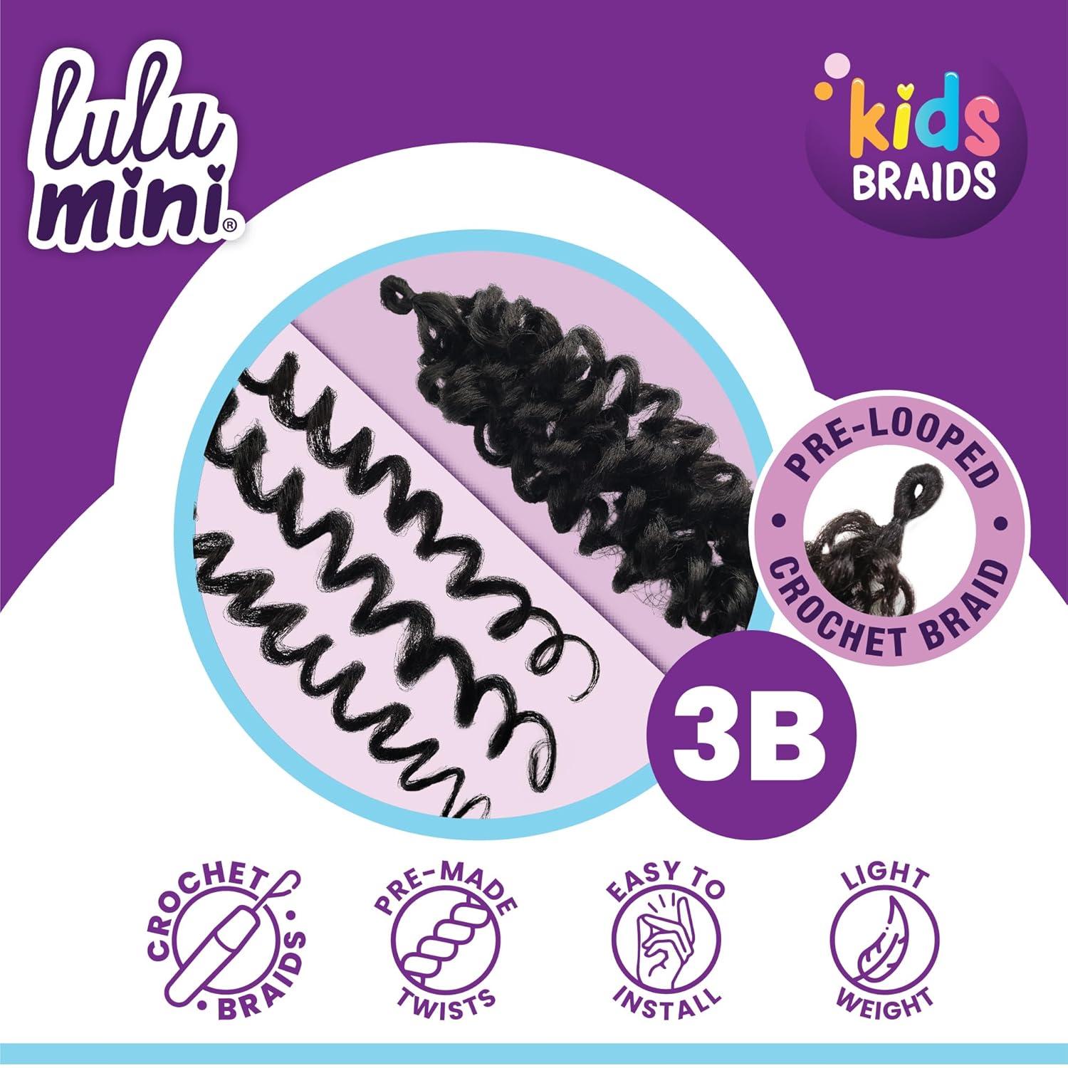 imageSensationnel Lulumini crochet kids braids 2x coily 3b flame safe synthetic braiding hair 1 JETBLACK30 LIGHTAUBURN
