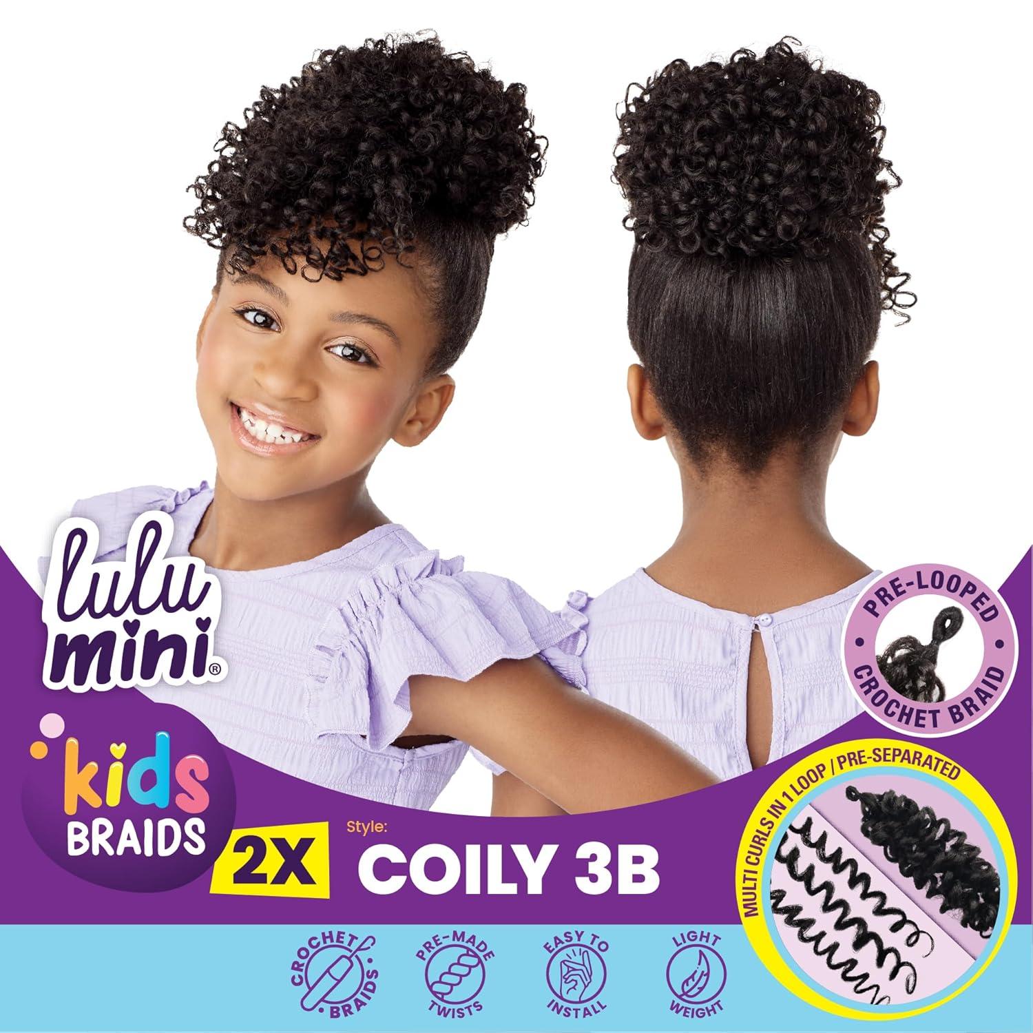 imageSensationnel Lulumini crochet kids braids 2x coily 3b flame safe synthetic braiding hair 1 JETBLACK30 LIGHTAUBURN