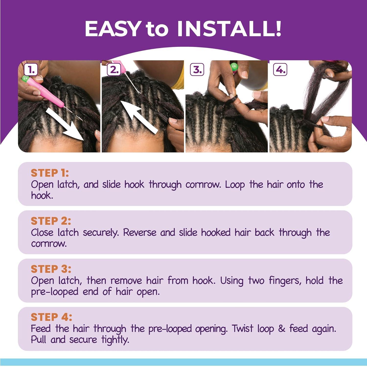imageSensationnel Lulumini crochet kids braids 2x kinky 4b flame safe synthetic braiding hair 1 JETBLACK1 JETBLACK