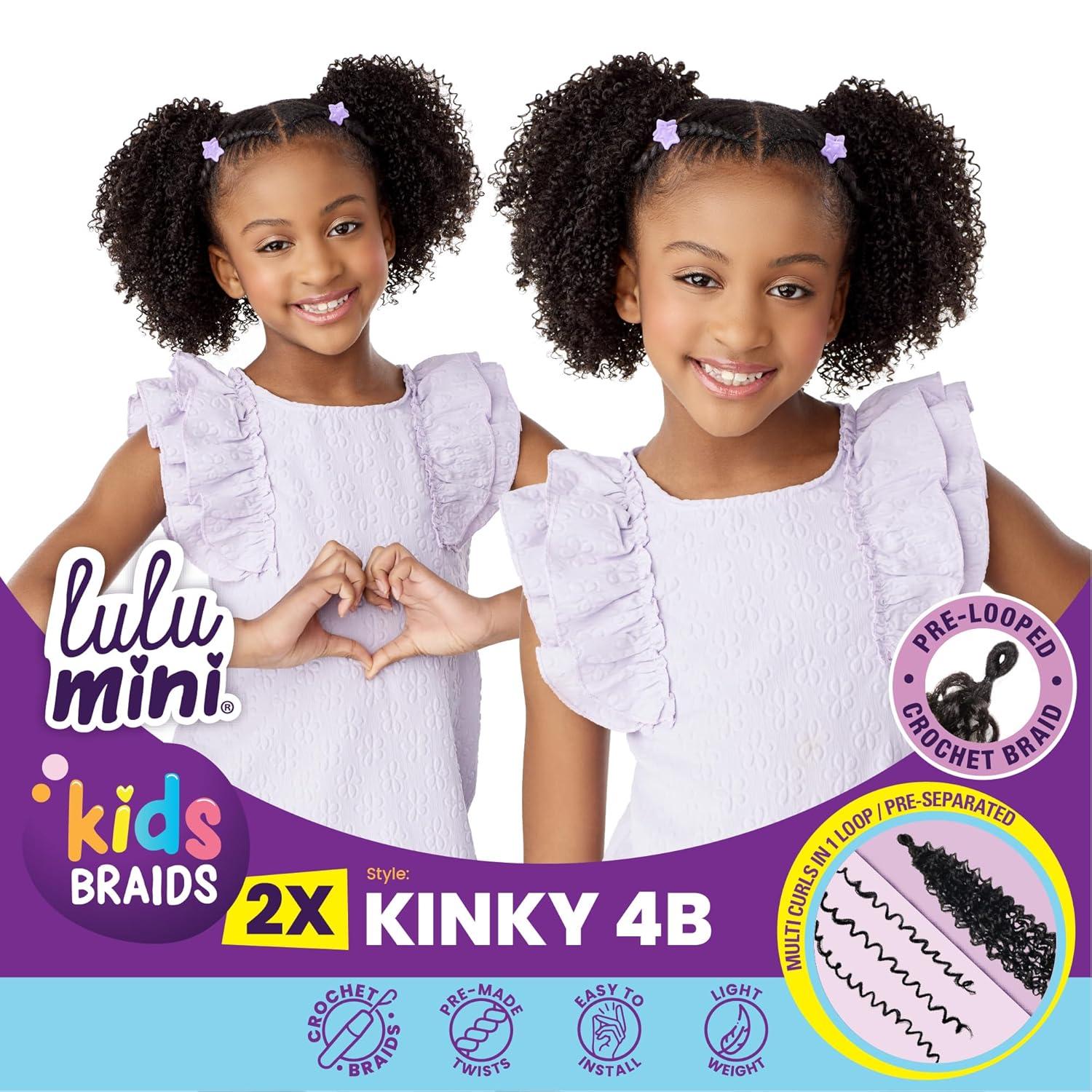 imageSensationnel Lulumini crochet kids braids 2x kinky 4b flame safe synthetic braiding hair 1 JETBLACKBG BURGANDY