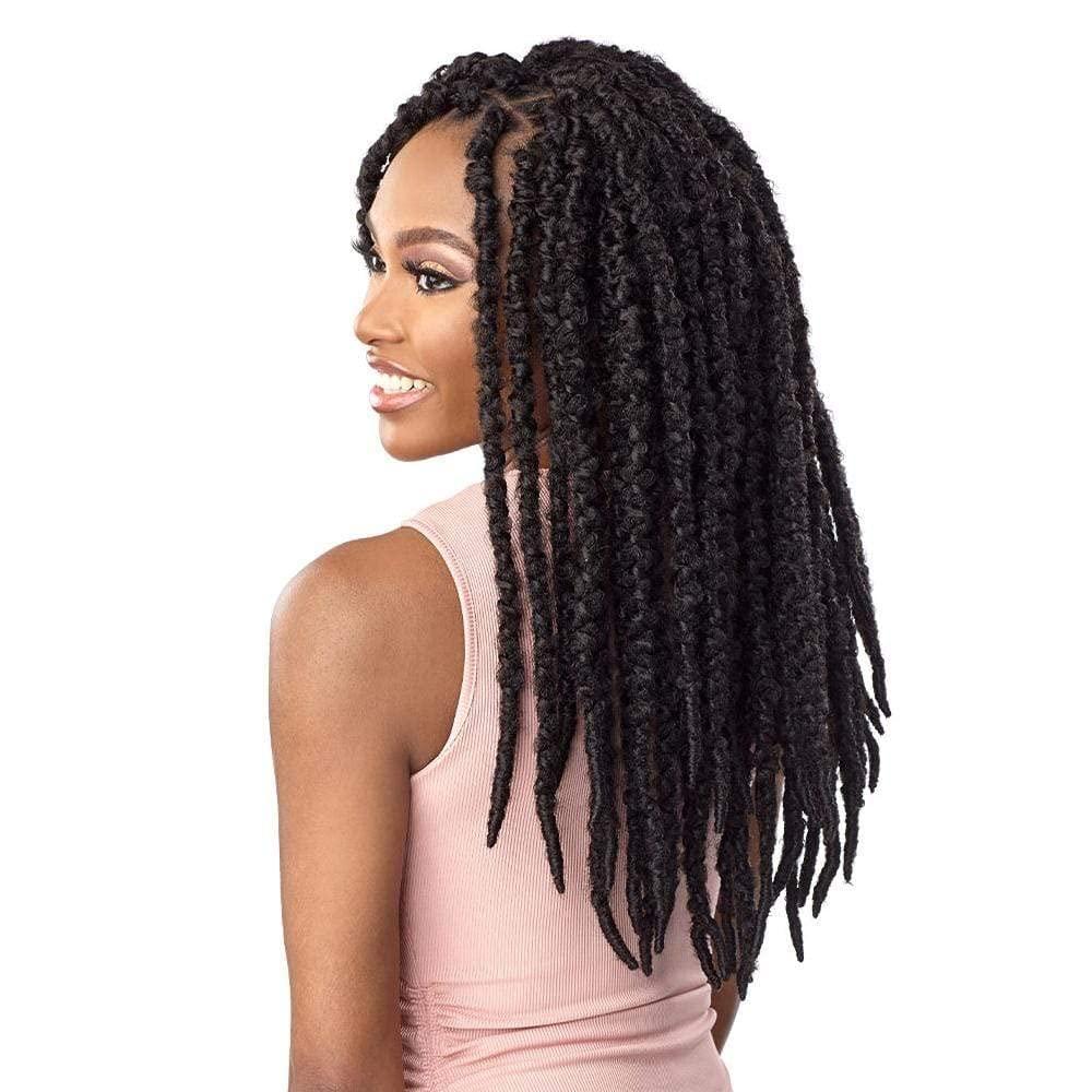 imageSensationnel Lulutress Crochet Braiding Hair 2x Water Wave Locs 18 Inch Pre Made Diy All Kanekalon Synthetic Locs Twists 1 JETBLACK4 MEDBROWN
