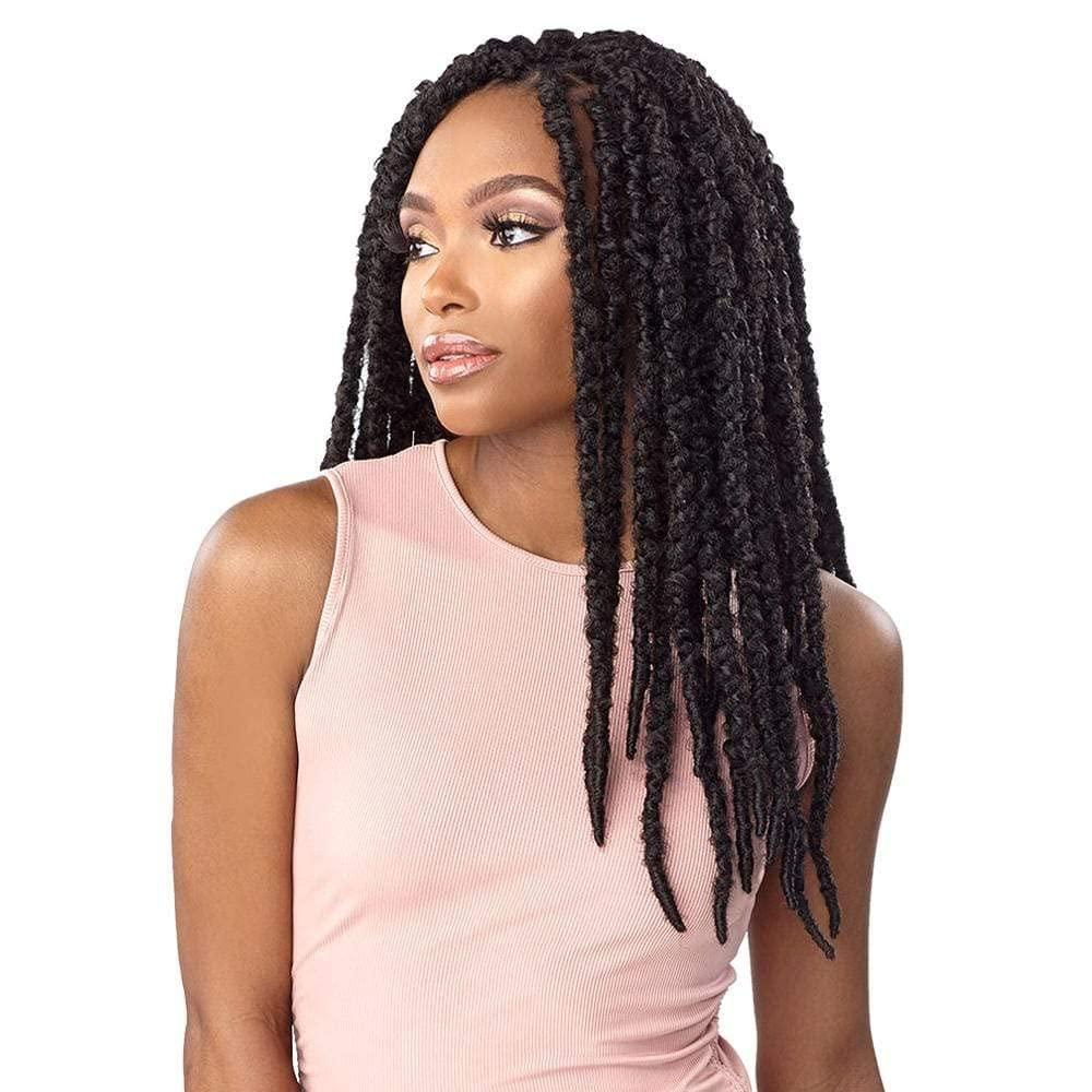 imageSensationnel Lulutress Crochet Braiding Hair 2x Water Wave Locs 18 Inch Pre Made Diy All Kanekalon Synthetic Locs Twists 1 JETBLACKT1B27