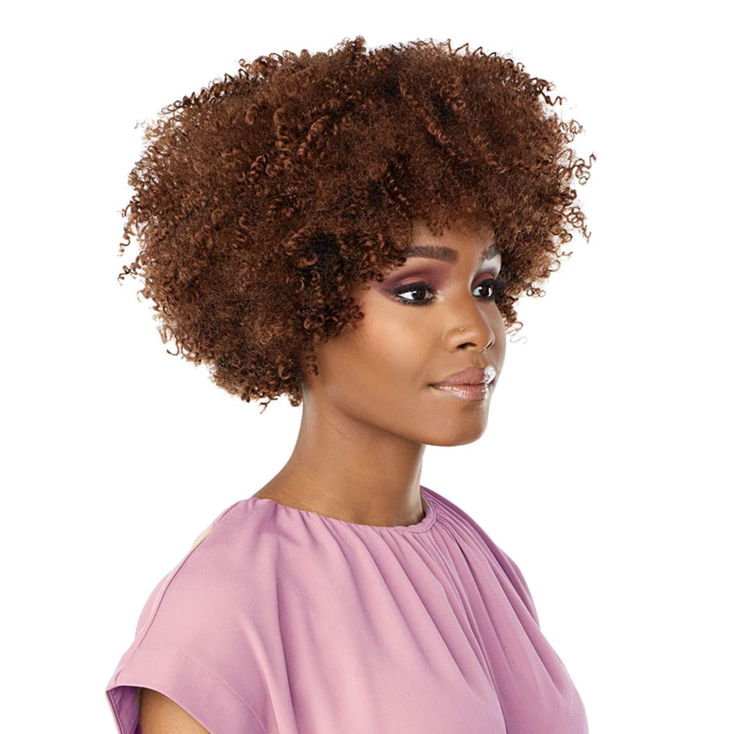 imageSensationnel Synthetic Lulutress Crochet Braid 2X WHIRLY MINI 4C 2 Dark Brown2 DARKBROWN