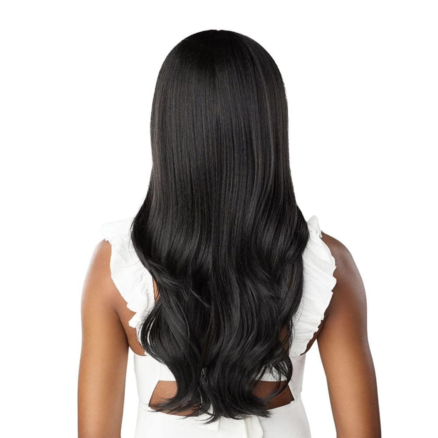imageSensationnel Dashly Wig Unit 27 Non Lace Cap Ready to Wear Ear to Ear Lacepart Synthetic 1 JETBLACKCH27