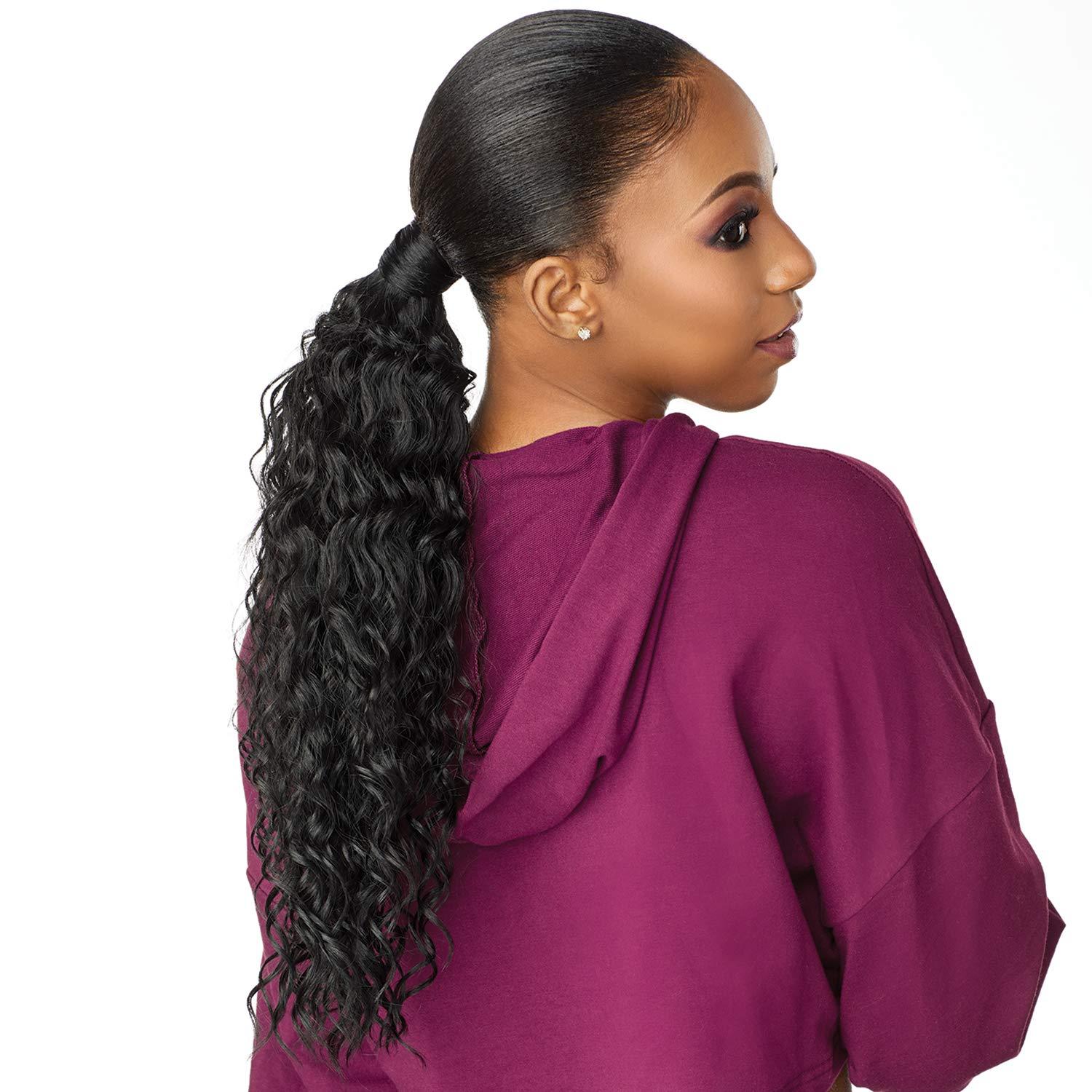 imageSensationnel Instant Updown Halfwig Pony Iud 2 4 Style in 1 Half Wig And Pony Drawstring 1 JETBLACKT2BG