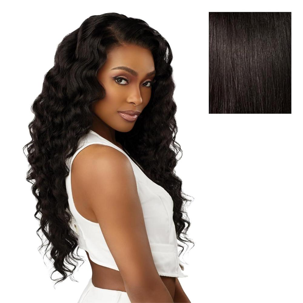 imageSensationnel 13A 13X4 Lace Frontalwigs Loose Wave Human Hair 13A Unprocessed Glueless Straight Preplucked Hairline 20 inch NATURALNATURAL
