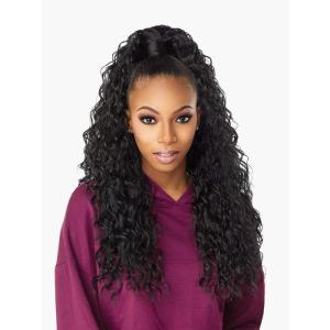 Sensationnel Instant Updown Halfwig Pony – Iud 2 4 Style in 1 Half Wig And Pony Drawstring (1 JETBLACK)(1 JETBLACK)