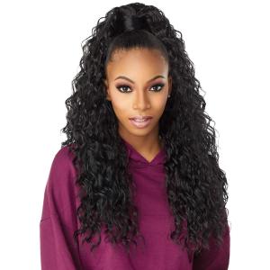 Sensationnel Instant Updown Halfwig Pony – Iud 2 4 Style in 1 Half Wig And Pony Drawstring (1 JETBLACK)(1B OFFBLACK)