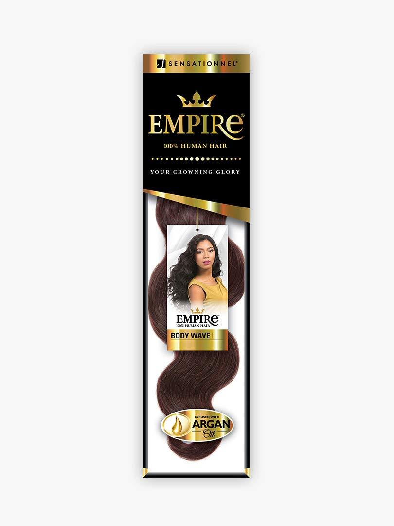imageSensationnel Empire Curly Human Hair Body Wave Tangle Free Weaving for Quick Weave and Sew in Styles for Faux Highlights and Fauxmiddlepart Leave Out 10 inch 1 JETBLACK1B OFFBLACK