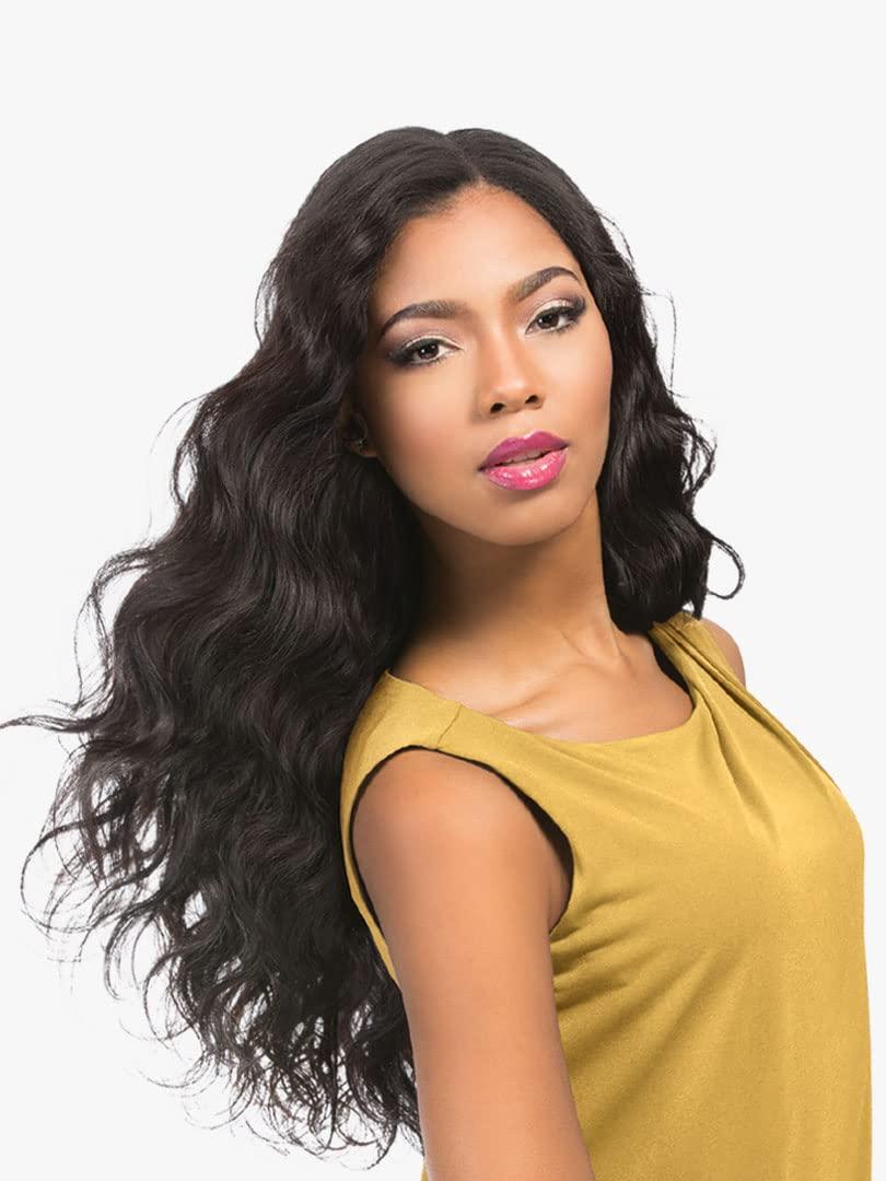 imageSensationnel Empire Curly Human Hair Body Wave Tangle Free Weaving for Quick Weave and Sew in Styles for Faux Highlights and Fauxmiddlepart Leave Out 10 inch 1 JETBLACKF1B30