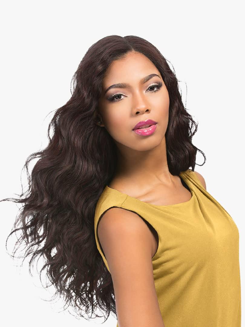 imageSensationnel Empire Curly Human Hair Body Wave Tangle Free Weaving for Quick Weave and Sew in Styles for Faux Highlights and Fauxmiddlepart Leave Out 10 inch 1 JETBLACKF1B30