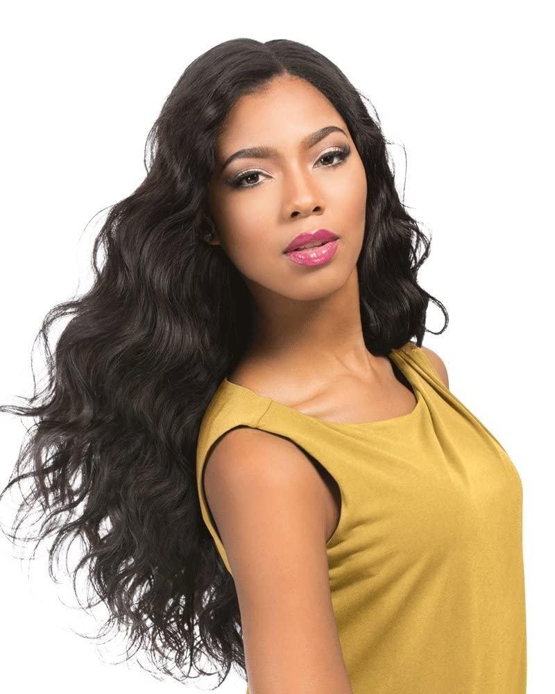 imageSensationnel Empire Curly Human Hair Body Wave Tangle Free Weaving for Quick Weave and Sew in Styles for Faux Highlights and Fauxmiddlepart Leave Out 10 inch 1 JETBLACKF430