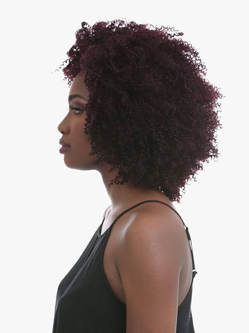 imageSensationnel Empire Curly human hair cork screw 10s 3pcs tangle free weaving for quick weave and sew in styles for faux highlights 1 JETBLACK4 MEDBROWN