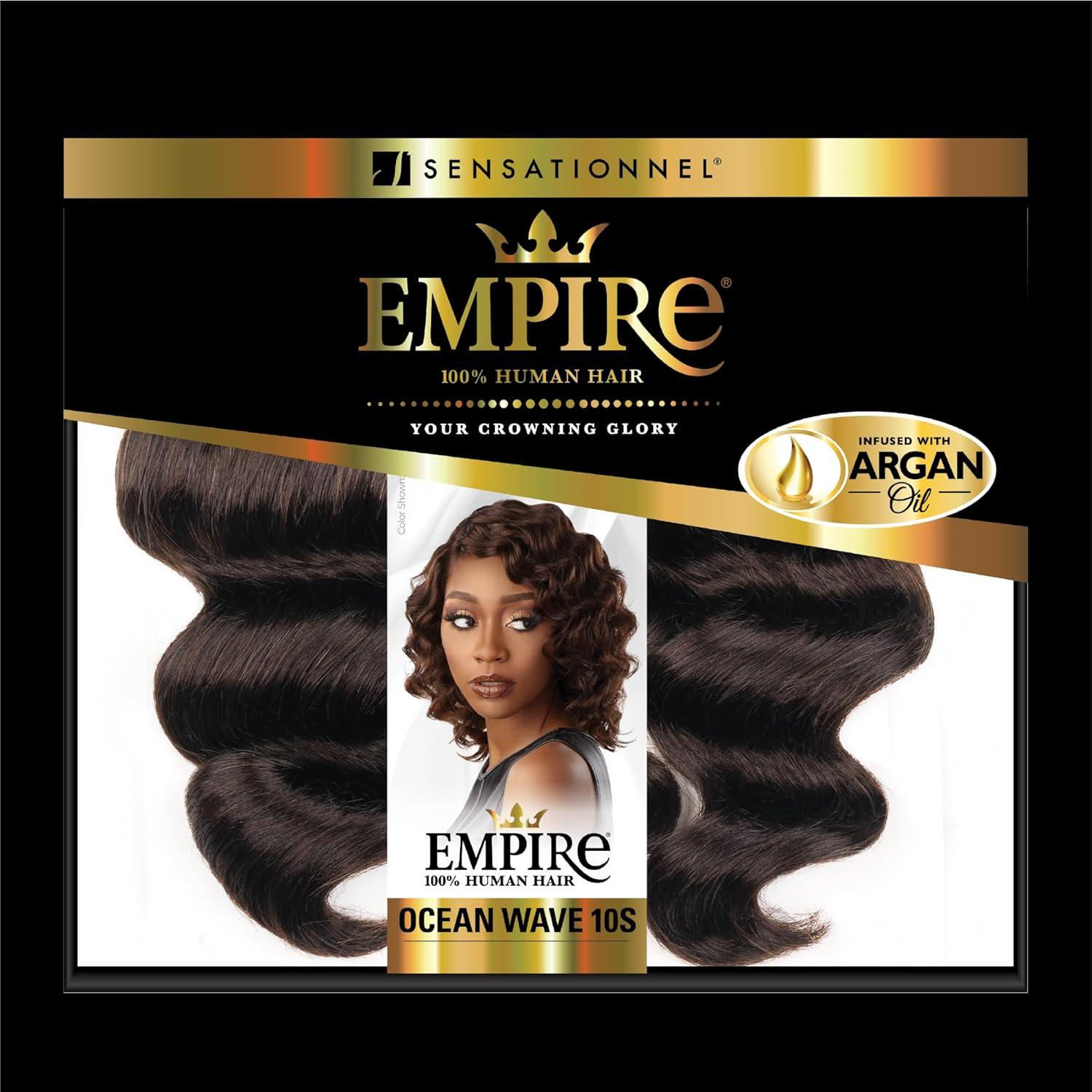 imageSensationnel Empire Curly human hair ocean wave 10s 3pcs tangle free weaving for quick weave and sew in styles for faux highlights 1 JETBLACK99J