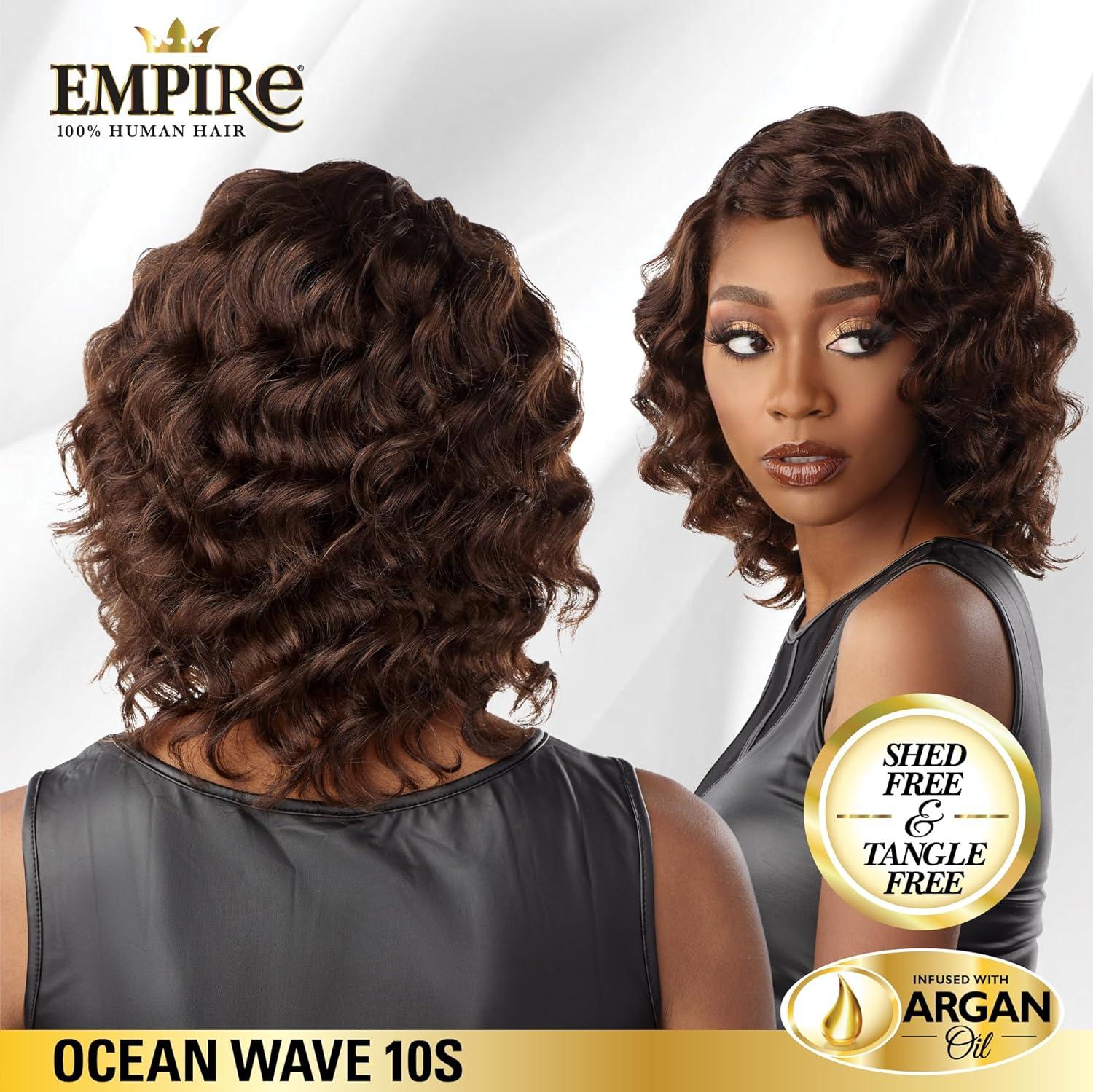 imageSensationnel Empire Curly human hair ocean wave 10s 3pcs tangle free weaving for quick weave and sew in styles for faux highlights 1 JETBLACK99J