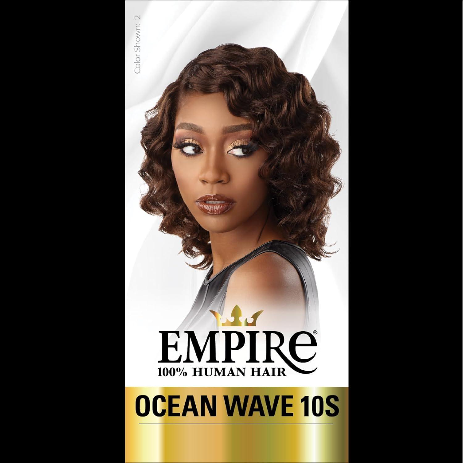 imageSensationnel Empire Curly human hair ocean wave 10s 3pcs tangle free weaving for quick weave and sew in styles for faux highlights 1 JETBLACKS1B30