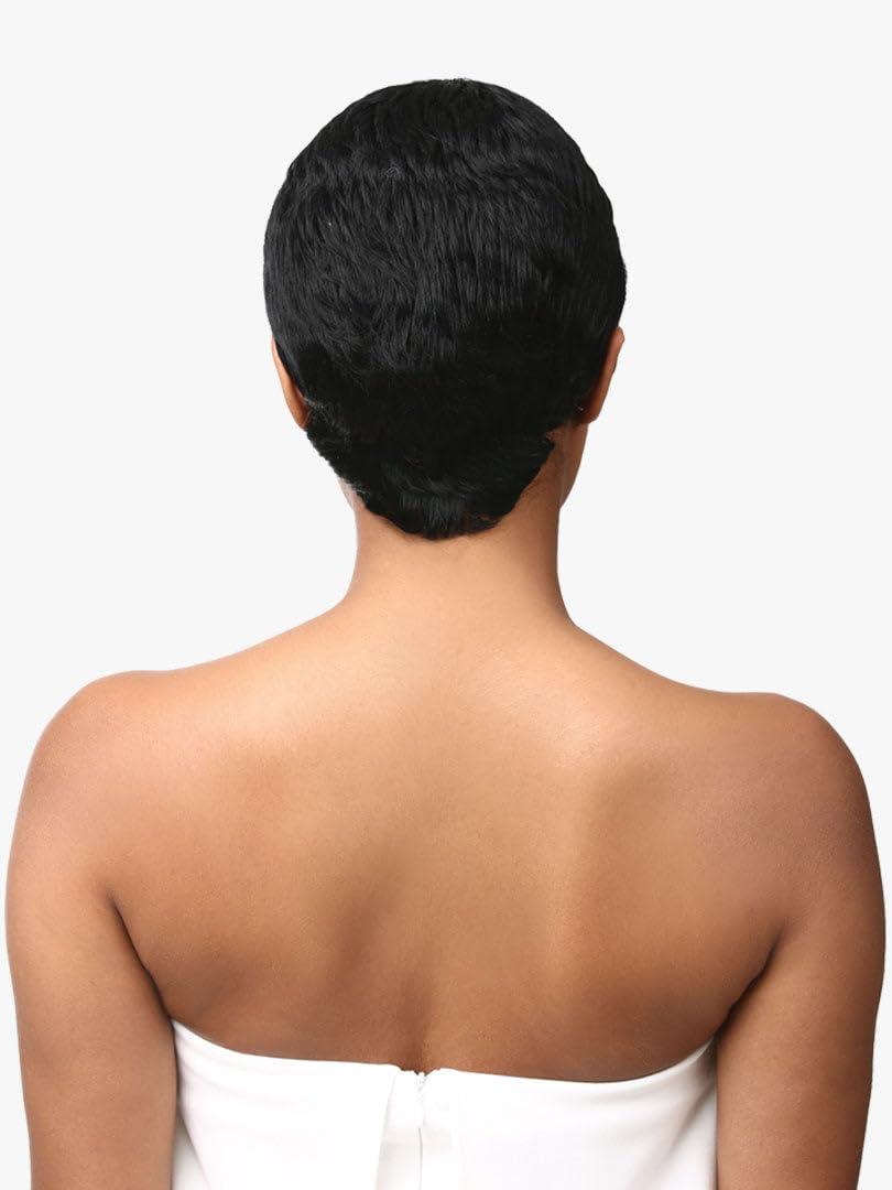 imageSensationnel Empire Human Hair Wig Ria Celebrity Inspired Collections PreStyled Salon Cut Hair 1 JETBLACK1 JETBLACK