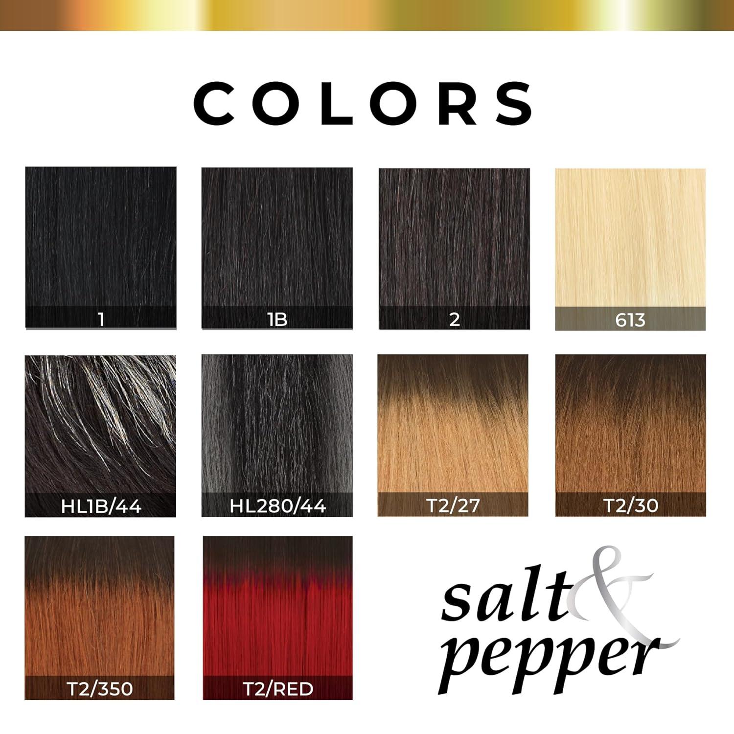 imageSensationnel Empire Human Hair Wig Salt And Pepper Denia Contouring Mesh Cap Heat Safe 2 DARKBROWN2 DARKBROWN