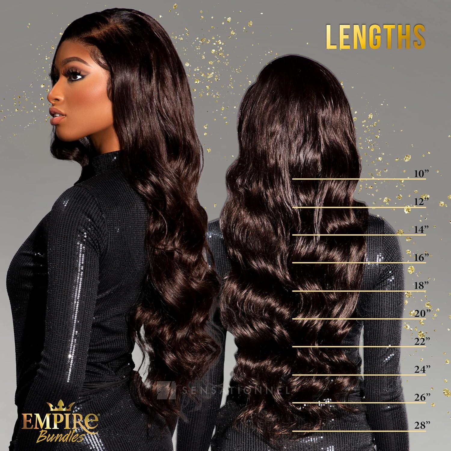 imageSensationnel Empire bundles body wave 10a tangle shed free human hair for weaving and sew in styles 1 pack 10 inch 613 BLONDE613 BLONDE