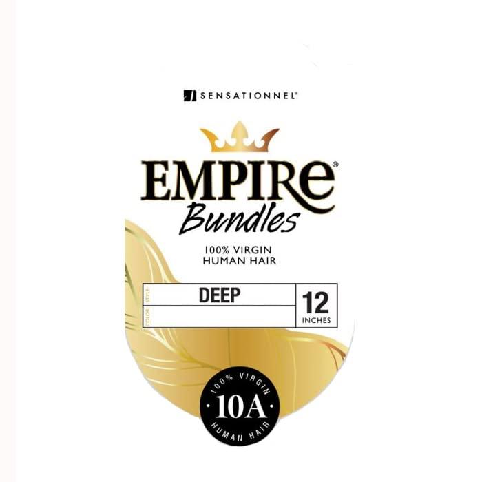 imageSensationnel Empire bundles deep 10a tangle shed free human hair for weaving and sew in styles 1 pack 10 inch NATURALNATURAL