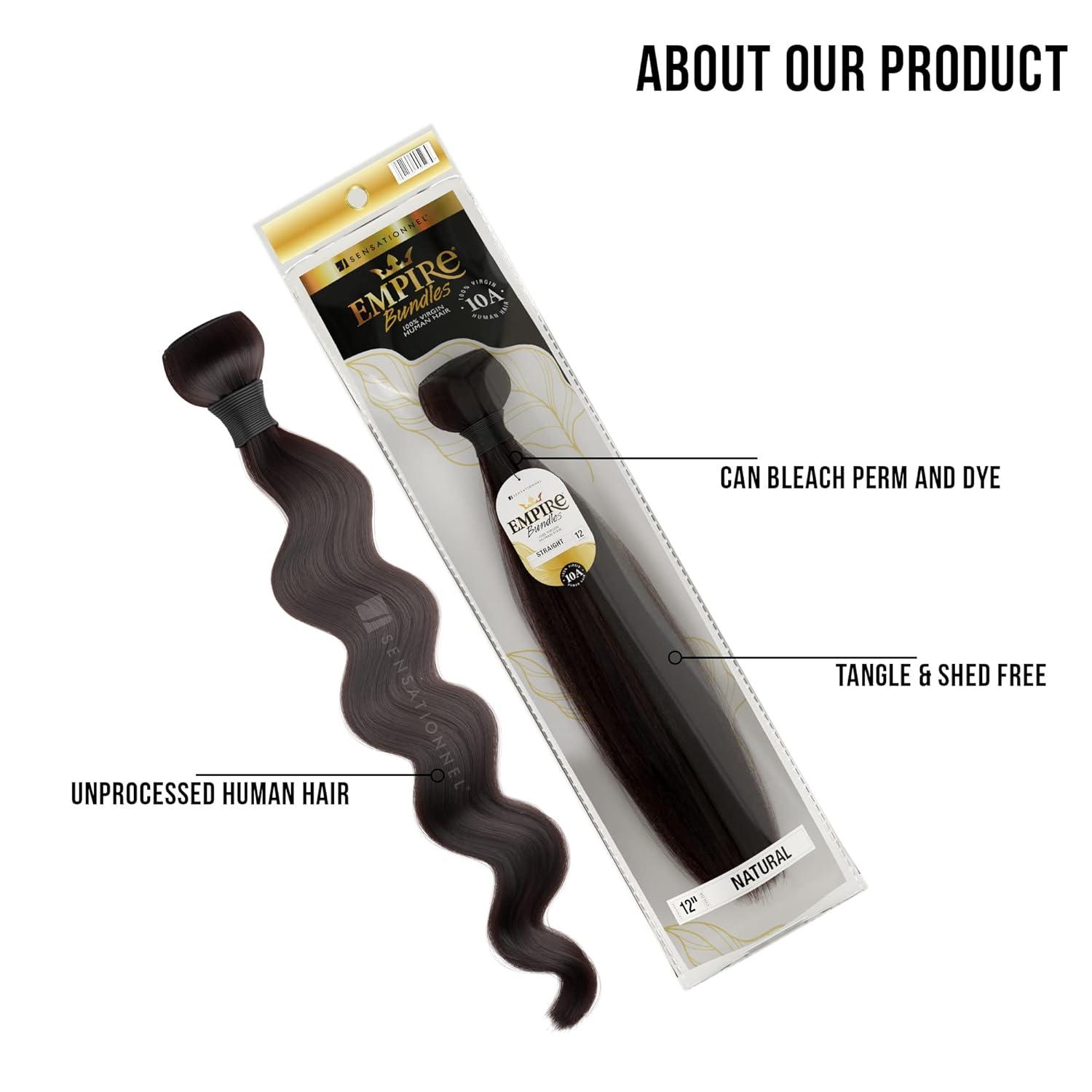 imageSensationnel Empire bundles loose deep 10a tangle shed free human hair for weaving and sew in styles 2 pack 10 inch NATURALNATURALBLACK