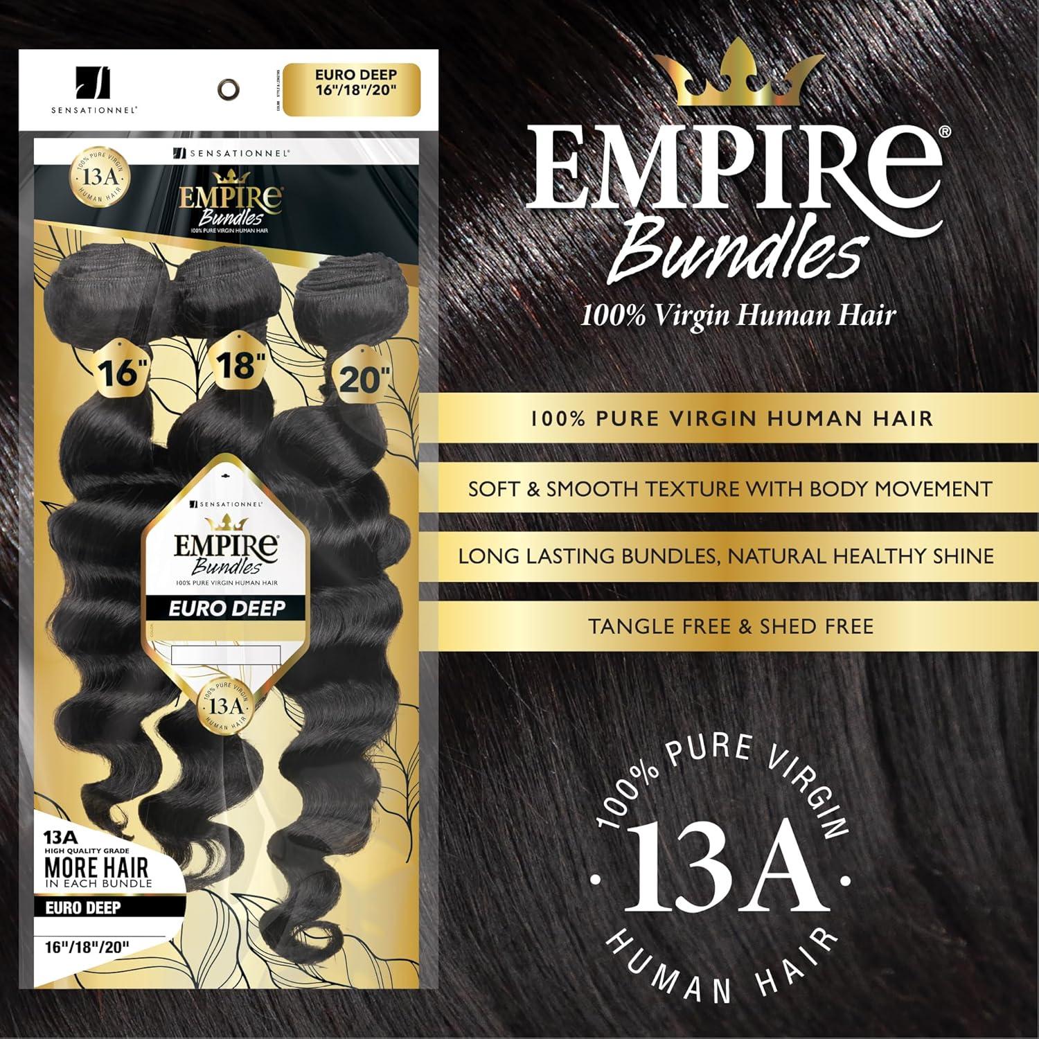 imageSensationnel Empire bundles multi euro deep 10a tangle shed free human hair for weaving and sew in styles 10 12 14 inch NATURALNATURALBLACK