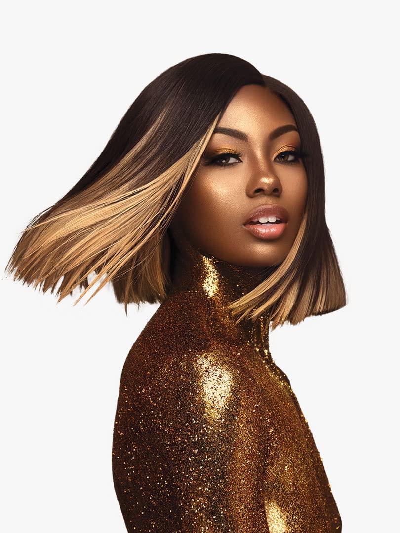 imageSensationnel Empire gold yaki weave human hair for weaving and sew in styles 8 inch 1 JETBLACKT1B30